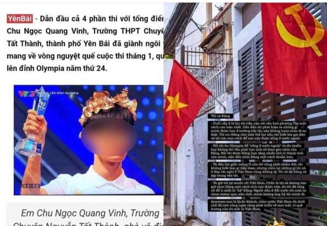 Vụ nam sinh “Đường lên đỉnh Olympia” phát ngôn chưa phù hợp: Bài viết được đăng hạn chế 16 người xem