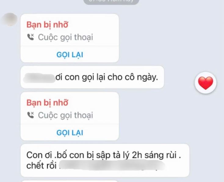 Con gái nhận tin bố tử vong vì sập ta luy ở Lào Cai, những cuộc gọi vô vọng lúc 2h sáng khiến nhiều người xót xa