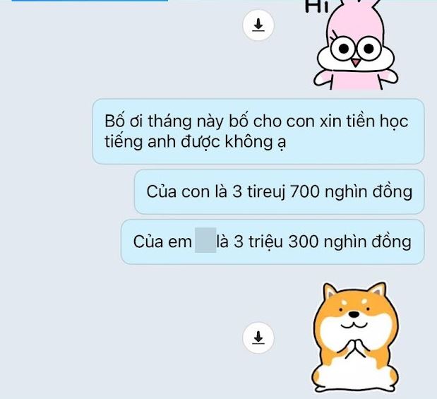 Con gái nhắn tin xin tiền đóng học sau khi bố mẹ ly hôn: Bố trả lời 1 câu mà đau lòng