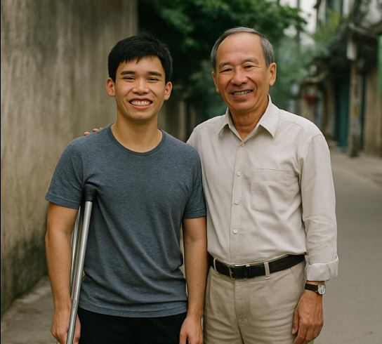 Thầy giáo viên không lấy vợ, nhận nuôi cậu học trò mất 1 ch:ân bị ba mẹ b:ỏ r:ơi khi mới 7 tuổi… 20 năm sau…