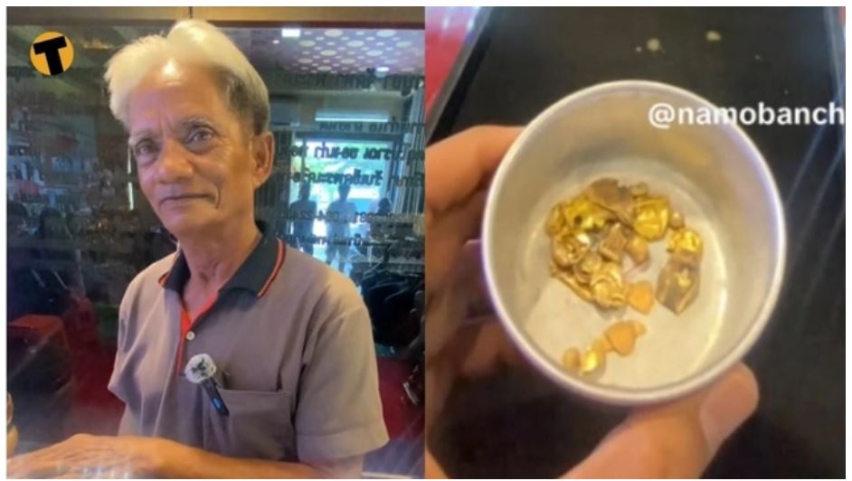 Người đ:àn ông thu gom răng vàng của người mất, nấu được thỏi vàng trị giá gần 50 triệu đồng