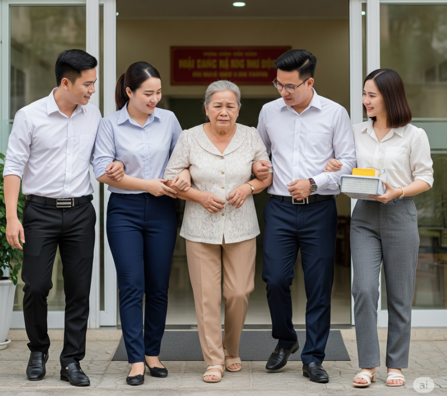 Ngày đưa bà cụ ra khỏi nhà, con cái hỉ hả rôm rả bàn chuyện chia đất nhưng nào ngờ ngay tối hôm ấy