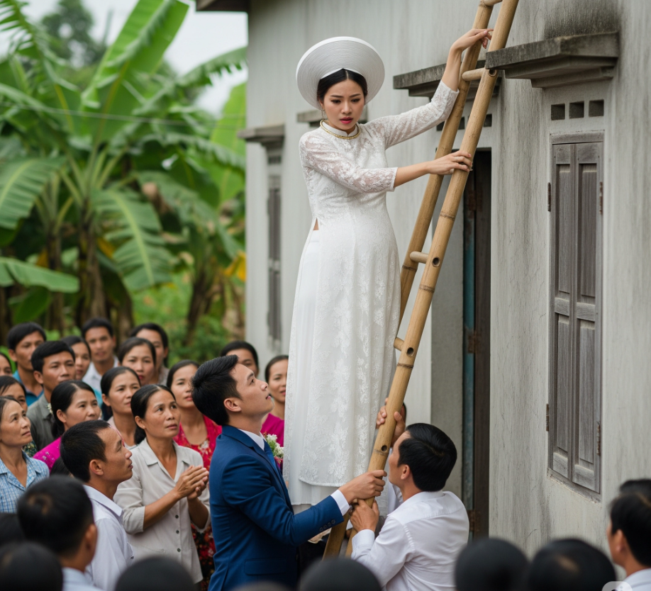 Có bầu trước, nhà trai bắt cô dâu phải trèo tường vào nhà, mẹ cô đồng ý nhưng khi đến rước dâu thì…