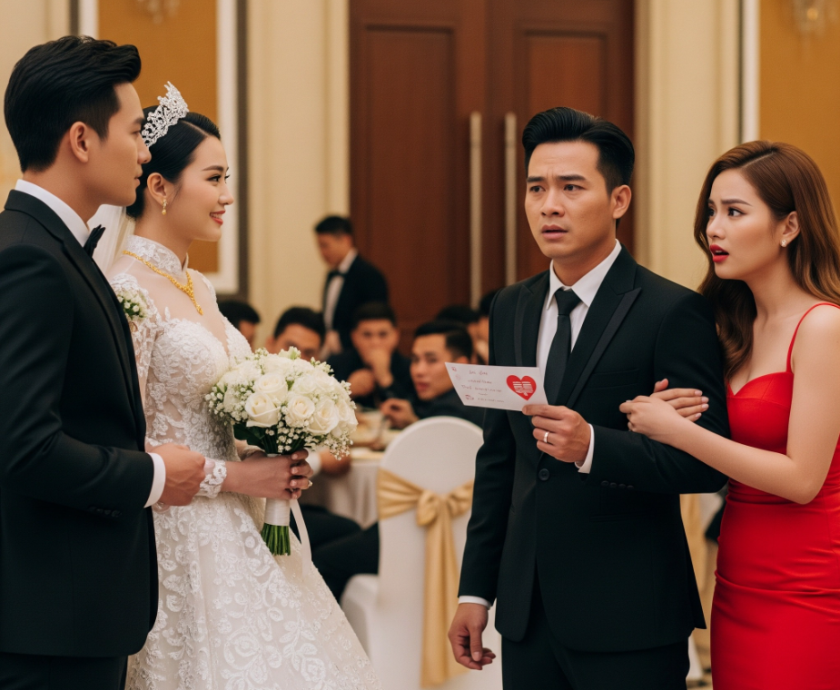 Vừa xách vali sang ở với bồ thì vợ gửi thiệp cưới – nghĩ vợ đùa, tôi dắt cả bồ sang, ai ngờ…