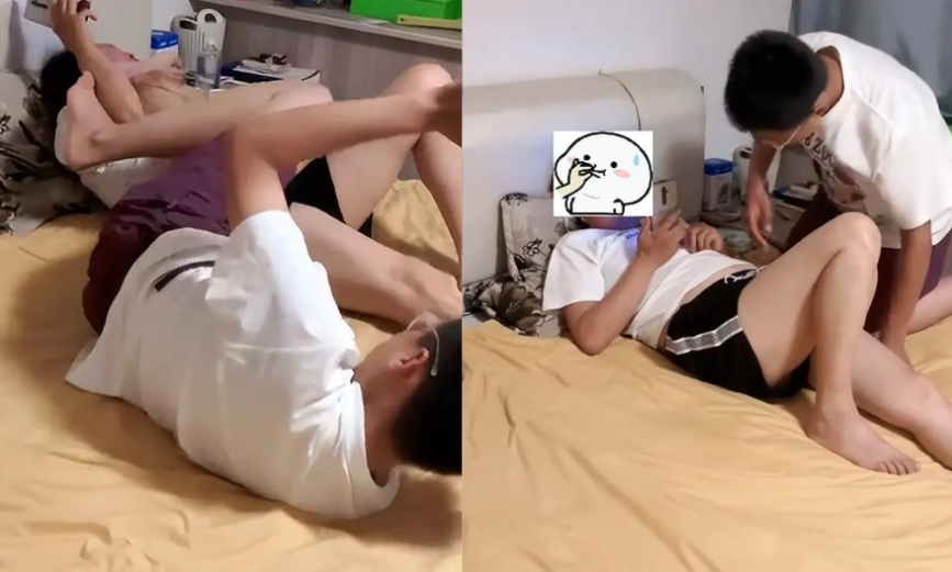 Mẹ vô tư chơi đùa với con trai tuổi d:ậy th:ì gây tranh cãi: Con trai đã lớn, mẹ nên giữ khoảng cách?