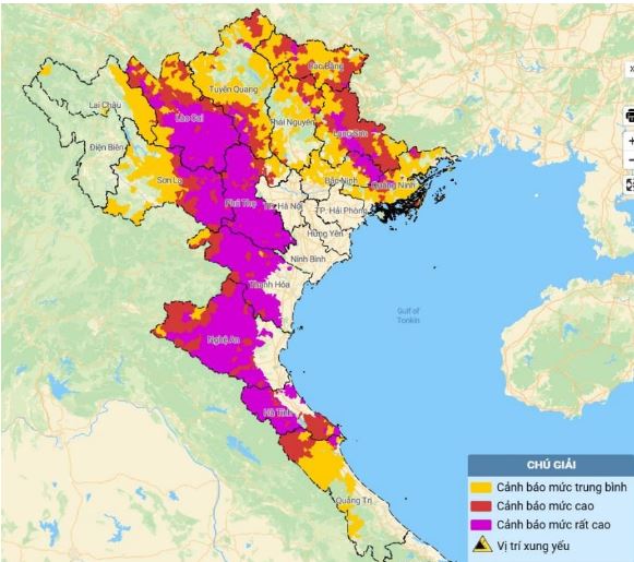 Thông báo khẩn tới 14 tỉnh, thành phố
