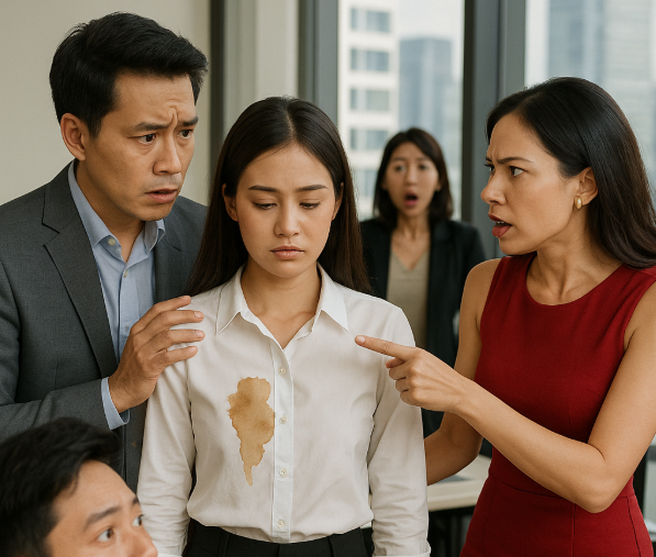 Tiểu thư cậy giàu hắt cà phê vào nữ đồng nghiệp ngay giữa văn phòng, đúng 5 phút sau, giám đốc bước tới…