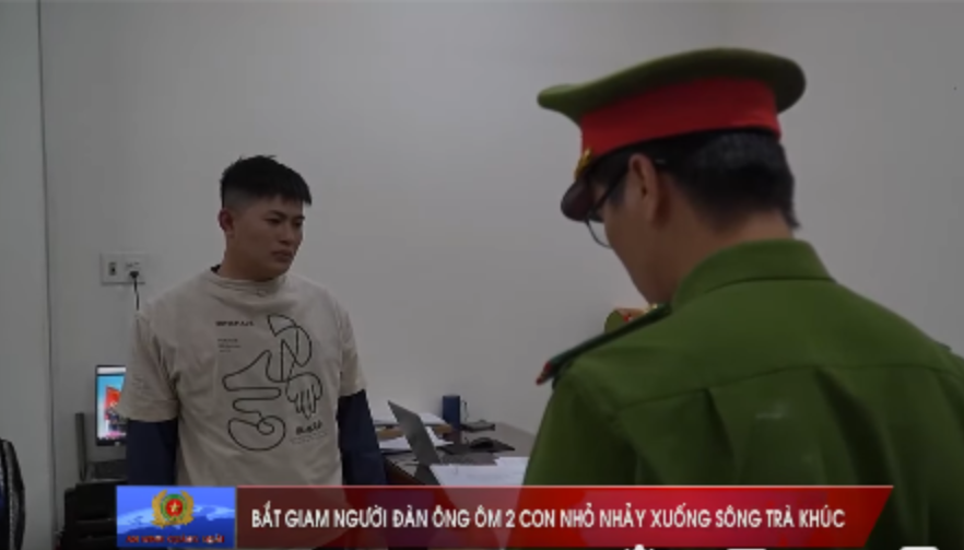 Vụ bố ôm 2 con đến cầu làm điều dại dột: Bắt khẩn cấp Võ Văn Tin