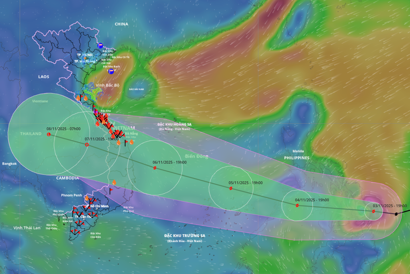 Bão Kalmaegi có thể đổ bộ với kịch bản rất xấu