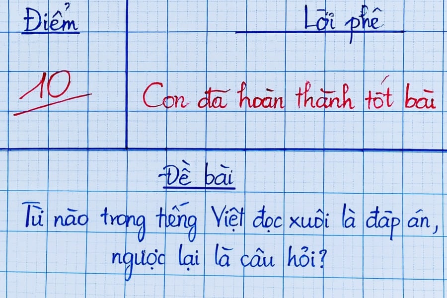 Câu đố tiếng Việt khiến bạn phải ngỡ ngàng: Đọc xuôi là đáp án, đọc ngược thành câu hỏi